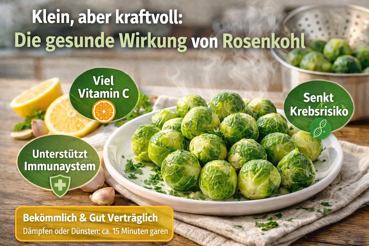 Klein, aber kraftvoll: Die gesunde Wirkung von Rosenkohl